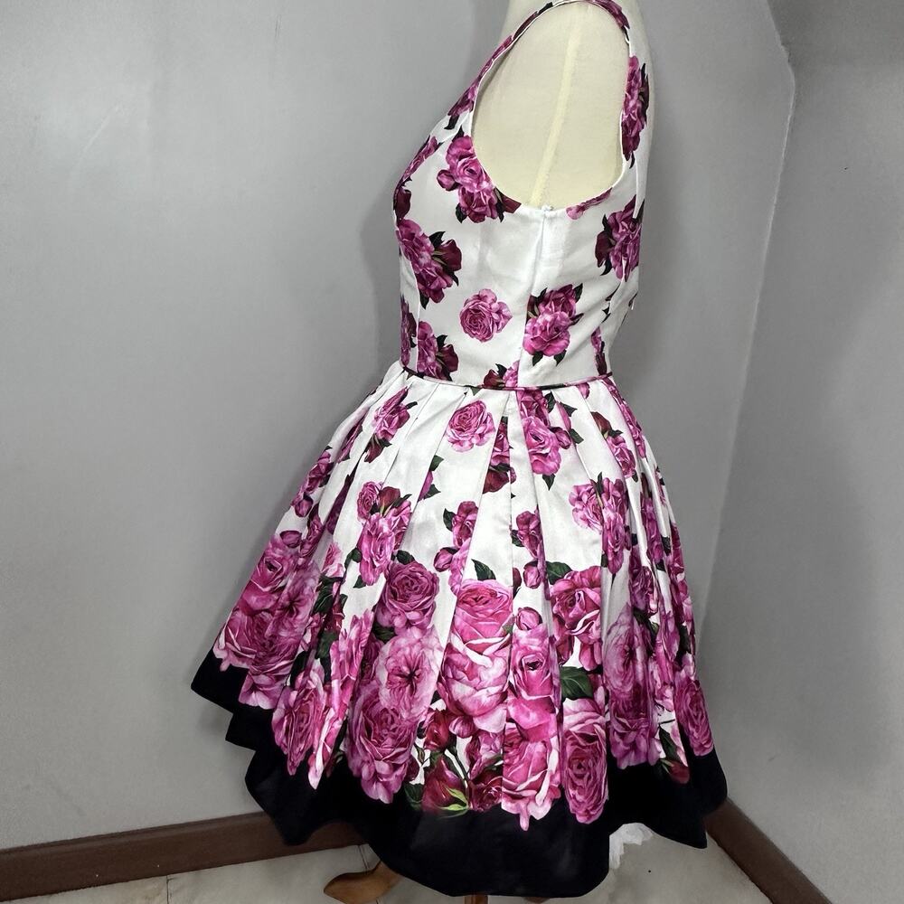 NWT Vintage Sweetheart Floral Sun Dress Sz 10 A-line Derby Coquette Party Midi - Picture 4 of 16